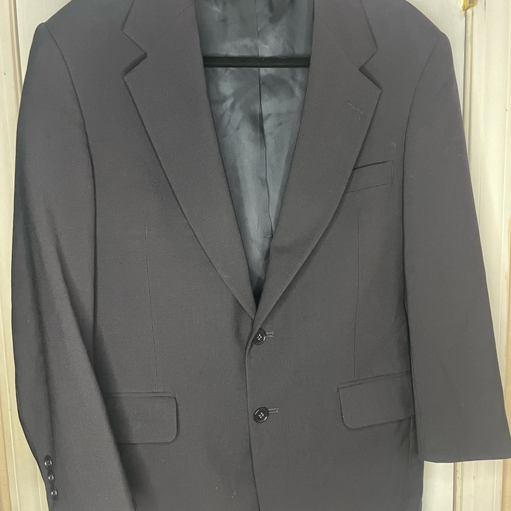 Botany 500 Classic Gray Men's Suit Blazer Vintage- Small hole fair condition